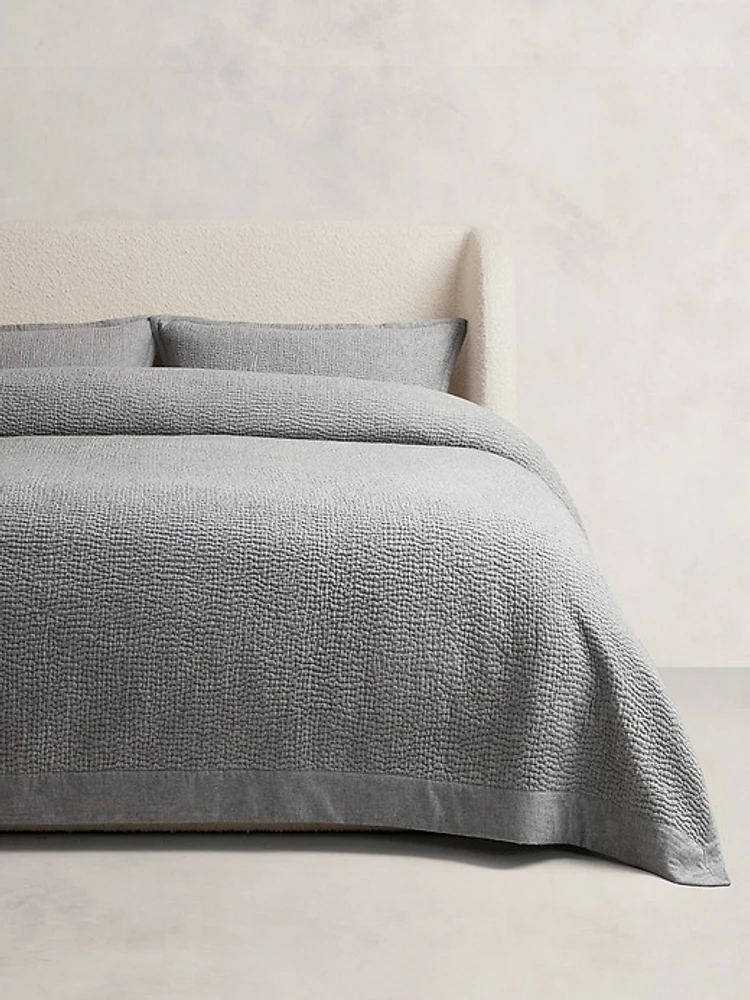 Hand-Stitched Cotton-Cashmere Quilt