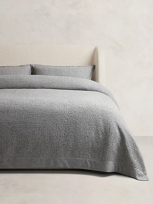 Hand-Stitched Cotton-Cashmere Quilt