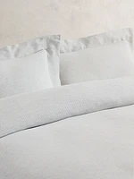 Thin-Stripe Linen Duvet Cover