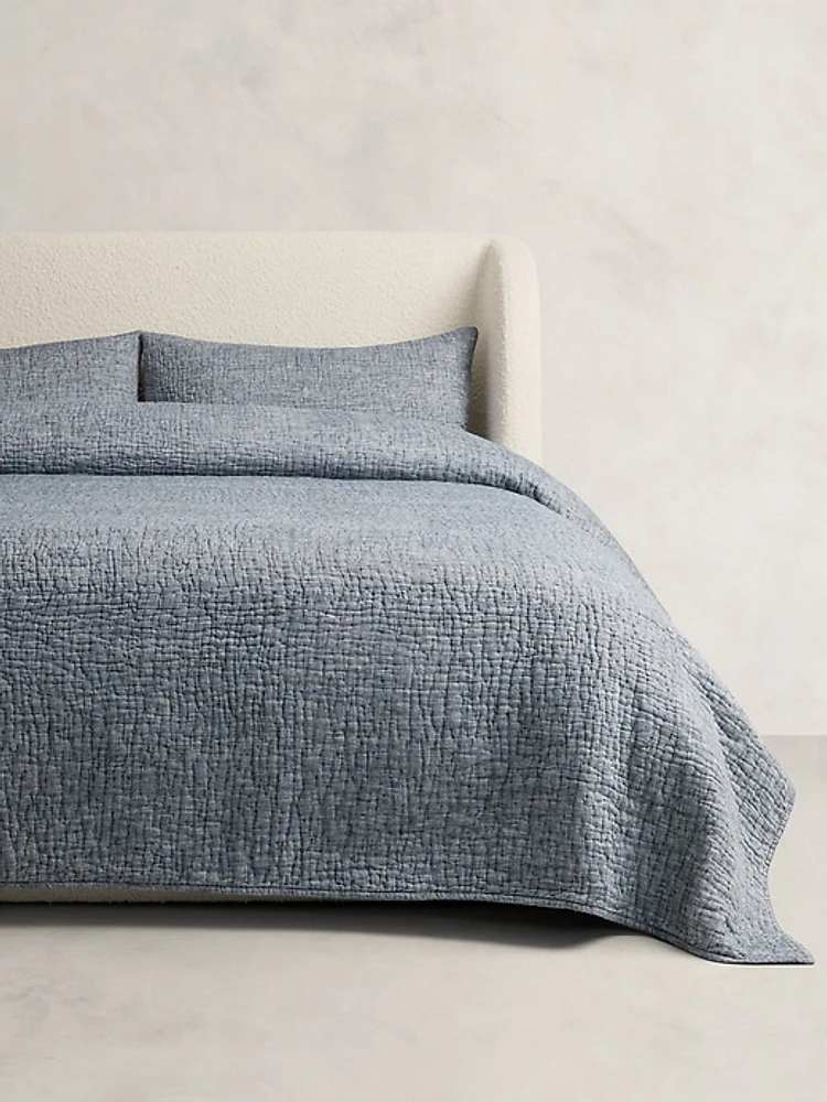 Hand-Stitched Linen Quilt