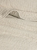 Hand-Stitched Linen Quilt