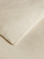 Thin-Stripe Linen Duvet Cover