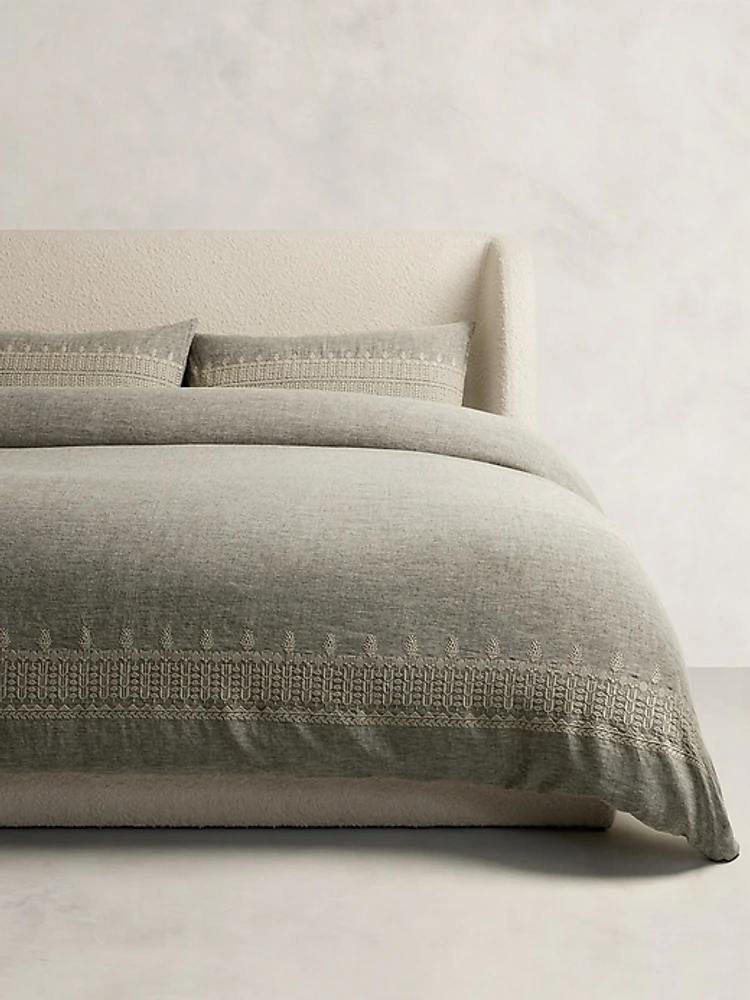 Heirloom Embroidered Linen Duvet Cover