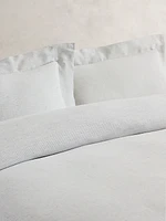Thin-Stripe Linen Duvet Cover