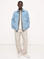 Relaxed Hemp-Cotton Pull-On Pant