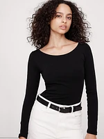 Refined Scoop-Neck T-Shirt