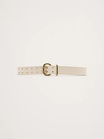 Leather Double-Punch Waist Belt