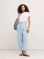 High-Rise Barrel Tencel™-Linen Pant
