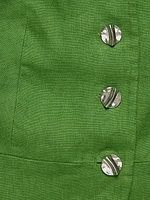 Linen Button-Front Vest