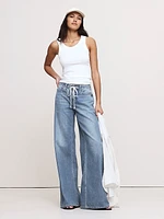 Loose Drawstring Jean