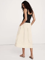 Drop-Waist Midi Dress