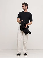 Cashmere-Silk Short-Sleeve Sweater