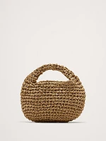 Micro Slouch Straw Bag by Hat Attack
