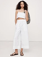 Cotton Poplin Cropped Cami