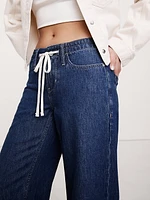 Loose Drawstring Jean