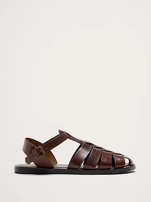 Leather Fisherman Sandal by Crosby Square