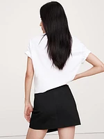 Everywhere Ponte Wrap Mini Skort