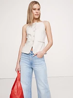 Everywhere Ponte Vest Top