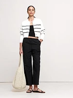 Cotton Poplin Pull-On Pant