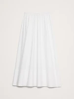 Cotton Poplin Maxi Skirt