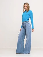 Cotton-Silk Crew-Neck Sweater