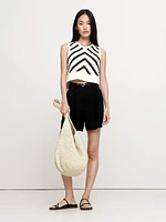 Embroidered Cotton Crochet Top