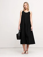 Cotton Poplin Swing Maxi Dress
