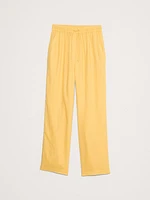 Linen Pull-On Ankle Pant