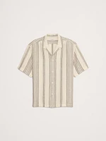 Stripe Linen-Cotton Resort Shirt