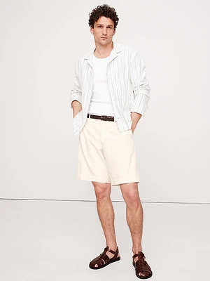 8" Relaxed Denim Pull-On Bermuda Short