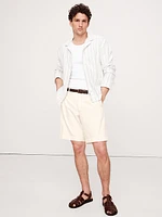 8" Relaxed Denim Pull-On Bermuda Short