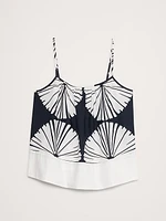 Color-Block Cotton Poplin Tank