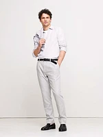 Herringbone Linen-Cotton Suit Pant