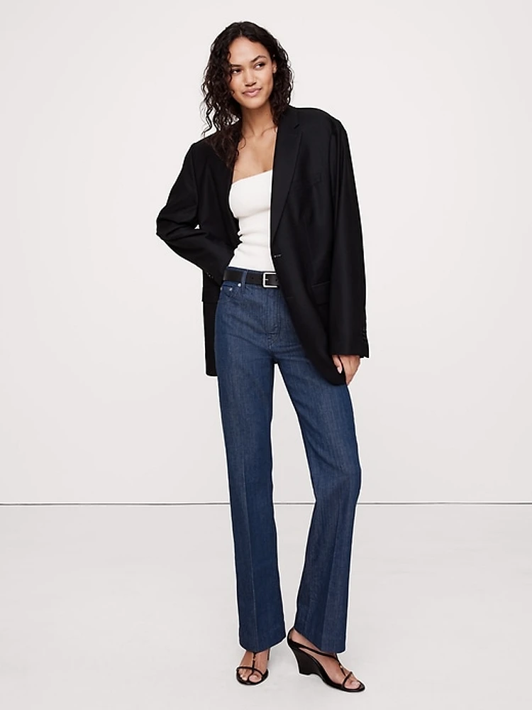 High-Rise Bootcut Ankle Jean