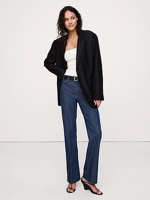 High-Rise Bootcut Ankle Jean
