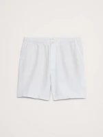 7" Linen-Cotton Pull-On Short