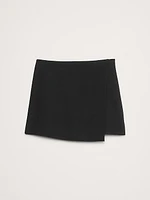 Everywhere Ponte Wrap Mini Skort