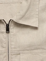 Linen-Cotton Mechanic's Jacket