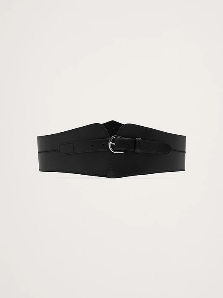 Leather Corset Waist Belt