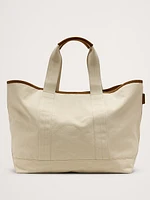 Canvas & Suede Weekend Tote
