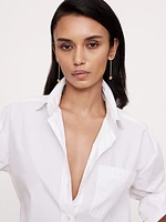 Large Barbell Drop Earrings