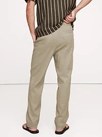 Italian Linen-Cotton Pull-On Pant