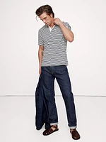 Luxury-Touch Stripe Polo
