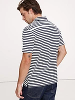 Luxury-Touch Stripe Polo