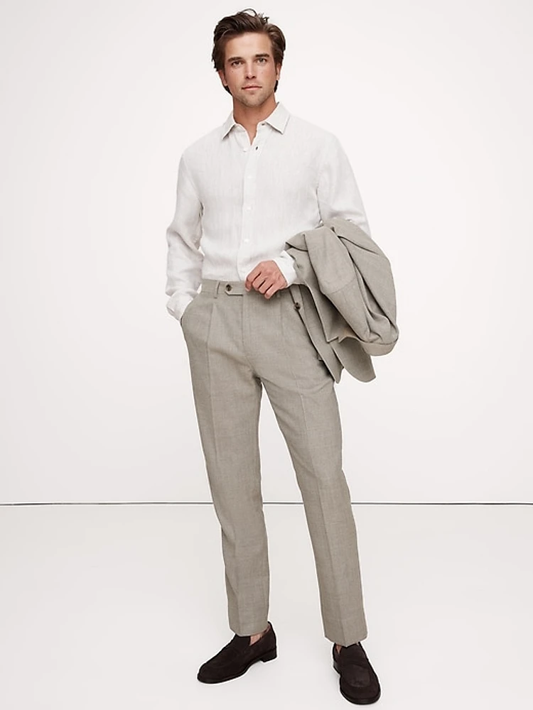 Italian Wool Ventile Suit Pant