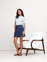 Lightweight Cashmere Short-Sleeve Sweater