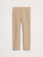 TENCEL™-Linen Pleated Cropped Pant