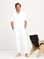 Wide-Ribbed Cotton Knit Shirt