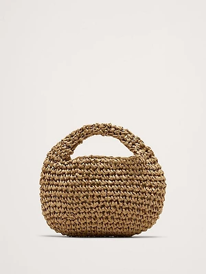 Micro Slouch Straw Bag by Hat Attack