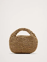 Micro Slouch Straw Bag by Hat Attack